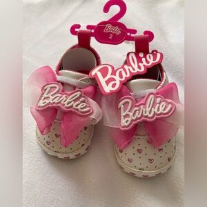 Barbie Pink Heart Baby Shoes